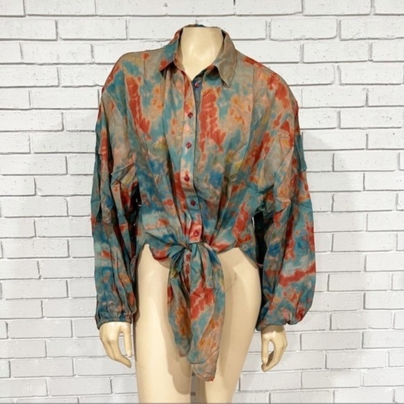 Mes Demoiselles Printed Cotton Motif Shirt - Size 10 - Picture 1 of 8